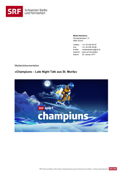 Champiuns – Late Night Talk aus St. Moritz