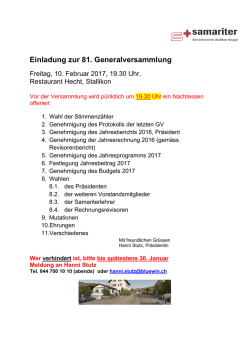 GV Einladung als PDF Datei - Samariter