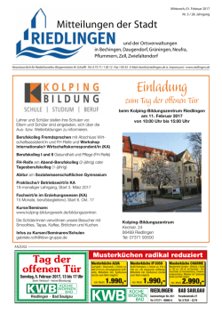 Hol dir dein Ticket! Ab sofort auch in Riedlingen.