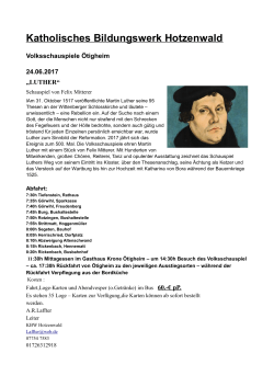 Luther-Schauspiel Ötigheim