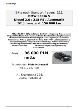 Bitte nach Standort fragen: 211 BMW SERIA 5 Diesel