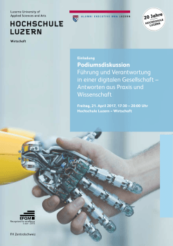Podiumsdiskussion - Hochschule Luzern