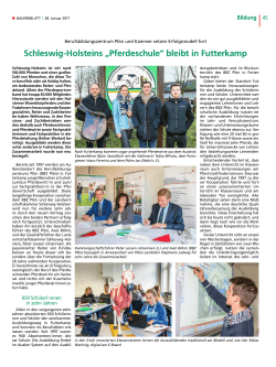 Schleswig-Holsteins „Pferdeschule“ bleibt in Futterkamp