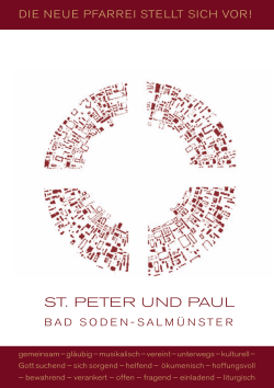Fusionspfarrblatt - Katholische Pfarrgemeinde St. Peter und Paul