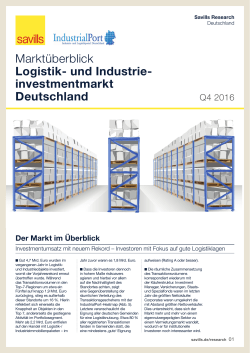 Marktueberblick Logistikinvestment_Q4-2016. - Kon-ii