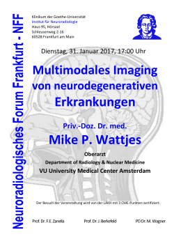 Multimodales Imaging von neurodegenerativen