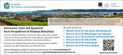 Interessant, sicher und dynamisch. Beste Perspektiven im Klinikum