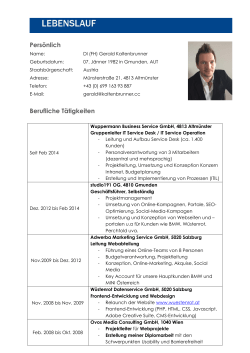 DOWNLOAD Lebenslauf Gerald Kaltenbrunner