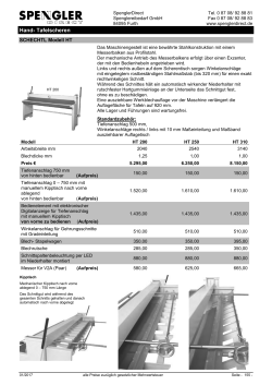 Hand- Tafelscheren - Spenglereibedarf GmbH