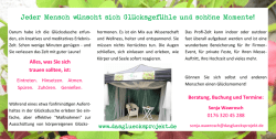 Jeder Mensch w&uuml;nscht sich Gl&uuml;cksgef&uuml;hle und sch&ouml;ne Momente!