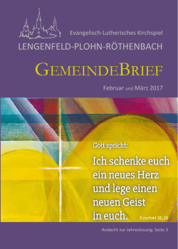 gemeindebrief - Kirchspiel Lengenfeld Plohn Röthenbach