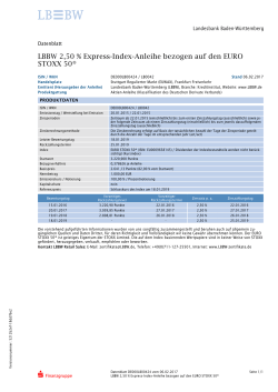 LBBW 2,50 % Express-Index-Anleihe bezogen - lbbw