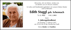 Edith Staggl geb. Schennach