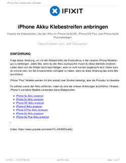 iPhone Akku Klebestreifen anbringen