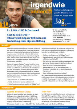Infoflyer mit Anmeldung