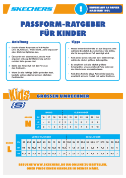 PASSFORM-RATGEBER FÜR KINDER