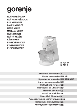 GORENJE mixer
