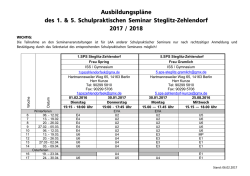 1. SPS Steglitz-Zehlendorf - Schulpraktische Ausbildung in Berlin