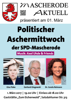 Politischer Aschermittwoch - SPD-Braunschweig Süd