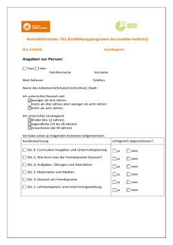 DLL (Fortbildungsprogramm des Goethe