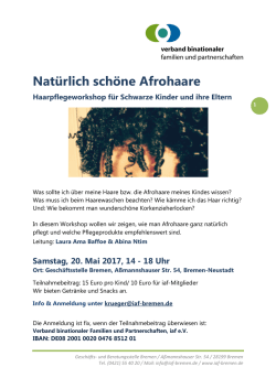 Haarpflegeworkshop