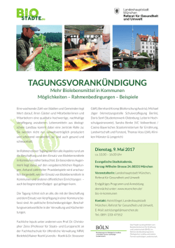 TagungSVoranK&uuml;nDigung