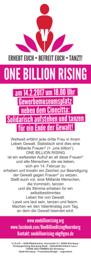 One Billion Rising Flyer