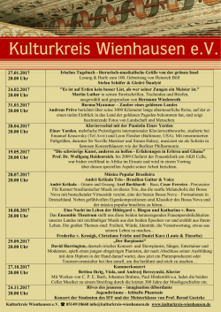 Plakat A4 Konzertvorschau 2017 Stand 7 11