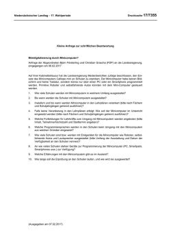 Drucksachen allgemein - Nieders&auml;chsischer Landtag