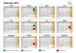 Kalender 2017 - Weimarer Angelfreunde eV