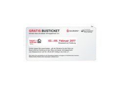 gratis busticket - Bauen + Wohnen Salzburg