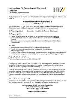 Hochschule f&uuml;r Technik und Wirtschaft Dresden (FH)