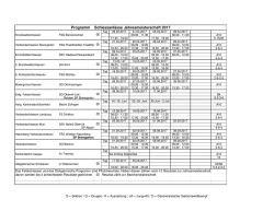 Jahresprogramm Sch&uuml;tzenfeste 2017