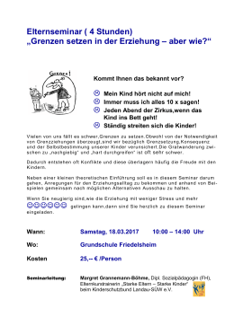 Elternbrief / Info - Grundschule Ellerstadt-Friedelsheim