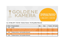 Goldene Kamera - Die 20 gr&ouml;&szlig;ten Momente