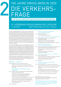 100 jahre gross-berlin 2020 - Hermann Henselmann Stiftung