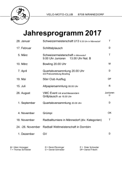 Jahresprogramm 2002 - Velo-Moto