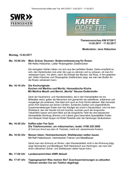 Die Woche mit Jens H&uuml;bschen