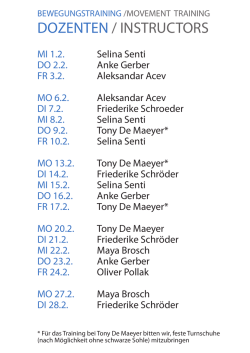 dozenten / instructors