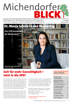 Dr. Manja Schüle in den Bundestag - SPD