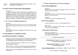 Handout - Ecclesia N&uuml;rnberg