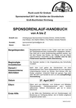 sponsorenlauf-handbuch - Grundschule Groß