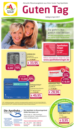 Guten Tag - Die Apotheke im Breuningerland