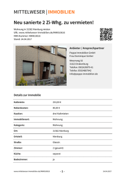 Druckansicht - Mittelweser | Immobilien