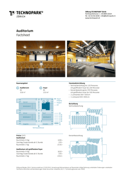 Factsheet - Technopark Zürich
