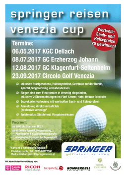 Springer Reisen Venezia Cup 2017