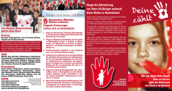 In einem Flyer werden die Hintergr&uuml;nde der Aktion - Bo