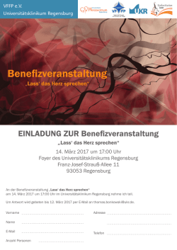 Antwortkarte  - Universitätsklinikum Regensburg