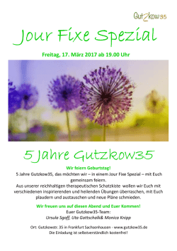 Jour Fixe Spezial