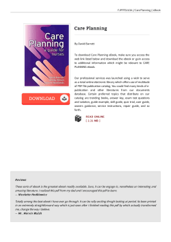 Read PDF « Care Planning \ KKPSXYMBGAUZ